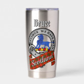 Gourde Isotherme Bruce Clan Badge & Tartan (Extérieur)