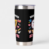 Gourde Isotherme Bruh I survived 67 days of school (Gauche)