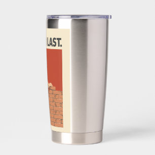 Gourde Isotherme Built To Last Mason Construction Worker Art - Prof