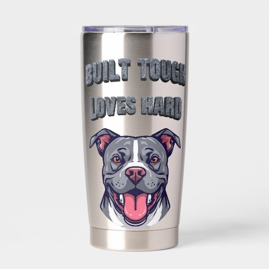 Gourde Isotherme Built Tough Pit Bull - Bully Dog Lover Graphic Art (Extérieur)
