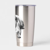 Gourde Isotherme Bulldog glow in festive light (Gauche)