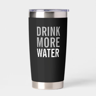 Gourde Isotherme Buvez plus d'eau Simple minimaliste