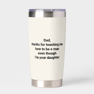 Gourde Isotherme Cadeau drôle de fille pour papa