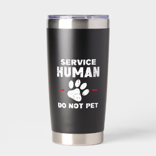 Gourde Isotherme Cadeau pour amateur de chien drôle Service Humain
