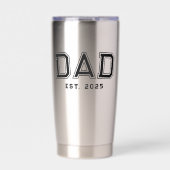 Gourde Isotherme Cadeau pour nouveau papa année où papa a été établ (Extérieur)