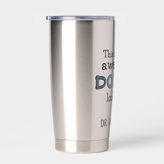 Gourde Isotherme Cadeaux Personnalisés Funny Doctor | Médecin génia (Gauche)