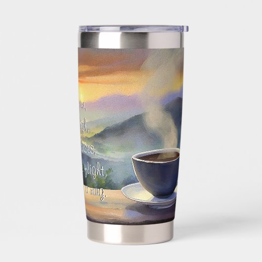 Gourde Isotherme Café du matin Haiku (Gauche)