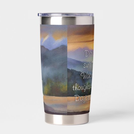 Gourde Isotherme Café du matin Haiku (Gauche)