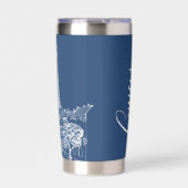 Gourde Isotherme Café Paris personnalisé (Extérieur)