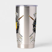 Gourde Isotherme Campbell Clan Badge Tartan & Swords (Gauche)