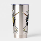 Gourde Isotherme Campbell Clan Badge Tartan & Swords (Gauche)