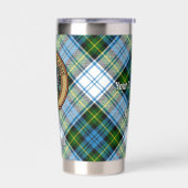 Gourde Isotherme Campbell Crest au-dessus de Tartan (Gauche)