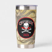 Gourde Isotherme Capitaine pirate personnalisée (Gauche)