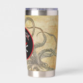 Gourde Isotherme Capitaine pirate personnalisée (Couvercle)