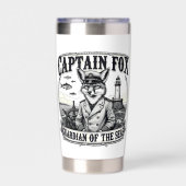 Gourde Isotherme Captain Fox Guardian of Seas Nautical Design (Couvercle)
