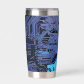 Gourde Isotherme Carte de circuit électronique bleu PCB personnalis (Couvercle)