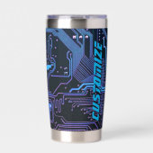 Gourde Isotherme Carte de circuit électronique bleu PCB personnalis (Extérieur)