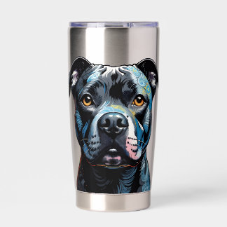 Gourde Isotherme Carte de Staffordshire Bull Terrier (Staffy)