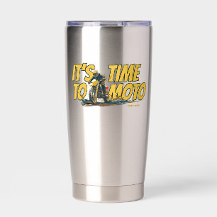 Gourde Isotherme C'est le moment du tumbler isolé moto Dirt Bike
