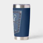 Gourde Isotherme C'est une poche bien denim (Couvercle)