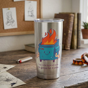 Gourde Isotherme Cette Petite Lumière : Tumbler Thermique Feu de Po