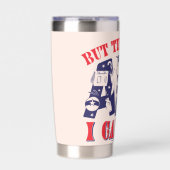 Gourde Isotherme Chat dans le Casquette | Mais Je Ne Peux Pas Faire (Extérieur)