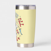 Gourde Isotherme Chat dans le Casquette | Nous avons vu tout tomber (Couvercle)