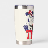 Gourde Isotherme Chat dans le Casquette | Voilà... (Extérieur)