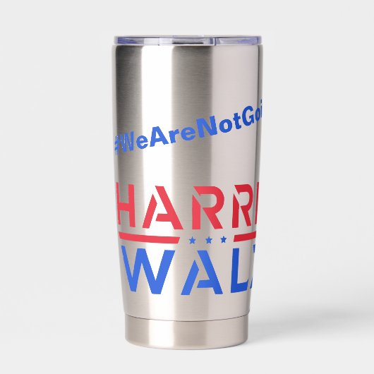 Gourde Isotherme Chat Ladies for Harris Walz - Nous ne reviendrons (Extérieur)