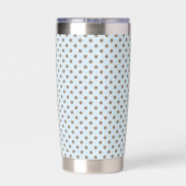 Gourde Isotherme Chibi Dotty Teacup Stack Rose et Bleu (Couvercle)