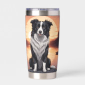 Gourde Isotherme Chien Border Collie (Couvercle)