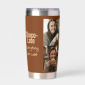 Gourde Isotherme Choco-Late Everything Can Wait 4 Photo  (Couvercle)