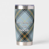 Gourde Isotherme Clan Bell Crest sur Tartan (Couvercle)