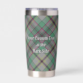 Gourde Isotherme Clan Craig Crest sur Tartan (Couvercle)