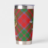 Gourde Isotherme Clan Drummond Crest sur Tartan (Gauche)