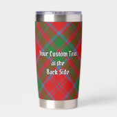 Gourde Isotherme Clan Drummond Crest sur Tartan (Couvercle)