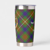 Gourde Isotherme Clan Fraser Crest sur la chasse Tartan (Gauche)