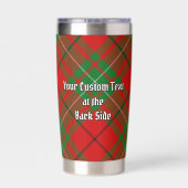 Gourde Isotherme Clan MacAulay Crest sur Tartan (Couvercle)