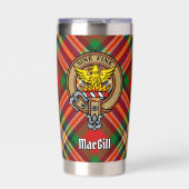 Gourde Isotherme Clan MacGill Crest sur Tartan (Extérieur)