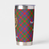 Gourde Isotherme Clan MacGowan Crest sur Tartan (Gauche)