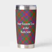 Gourde Isotherme Clan MacGowan Crest sur Tartan (Couvercle)