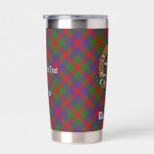 Gourde Isotherme Clan MacGowan Crest sur Tartan (Gauche)