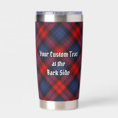 Gourde Isotherme Clan MacLachlan Crest sur Tartan (Couvercle)