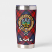 Gourde Isotherme Clan MacLachlan Crest sur Tartan (Extérieur)