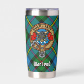 Gourde Isotherme Clan MacLeod Crest sur la chasse Tartan (Extérieur)