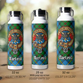 Gourde Isotherme Clan MacLeod Crest sur la chasse Tartan