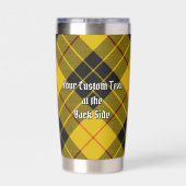 Gourde Isotherme Clan MacLeod de Lewis Crest sur Tartan (Couvercle)