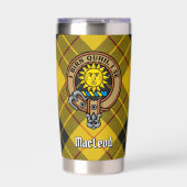 Gourde Isotherme Clan MacLeod de Lewis Crest sur Tartan (Extérieur)
