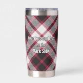 Gourde Isotherme Clan MacPherson Crest sur la chasse Tartan (Couvercle)