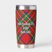 Gourde Isotherme Clan Stewart Crest sur Royal Tartan (Couvercle)